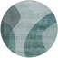 Tapis extérieur rond lavable abstrait vert et sauge 8 '