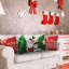 Ensemble de 4 housses de coussins décoratifs pour Noël Merry Christmas Snowman-137641848