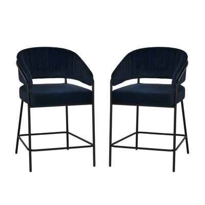 Tabouret de comptoir rembourré Sheriden