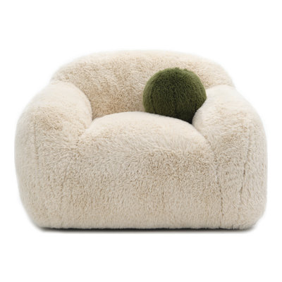 Leann 360-Degree Swivel Chair With Ball Pillow