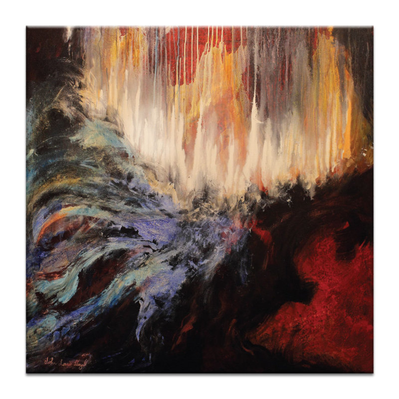 Symphony by John Louis Lloyd - Painting on Canvas, Wrapped Canvas, 41cm H x 41cm W