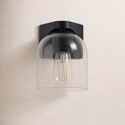 Single Transparent Dimmable Bath Sconce