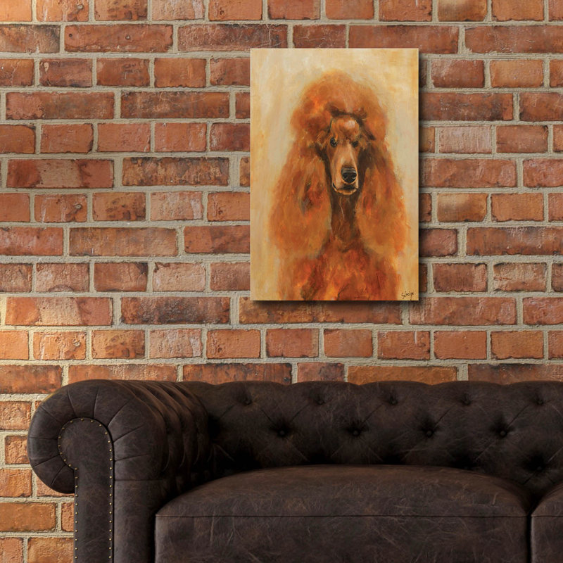 " Apricot Poodle " by Solveiga, 24" H x 16" W x 0.2" D