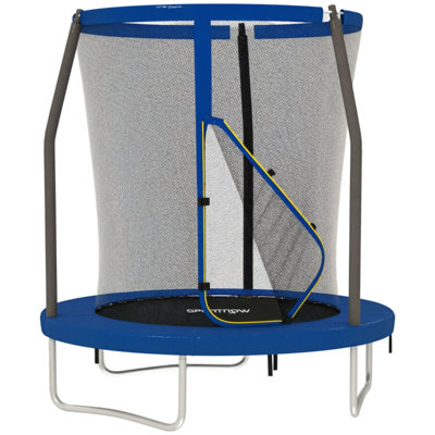 EvoNet 183cm Round Backyard Trampoline with Safety Enclosure