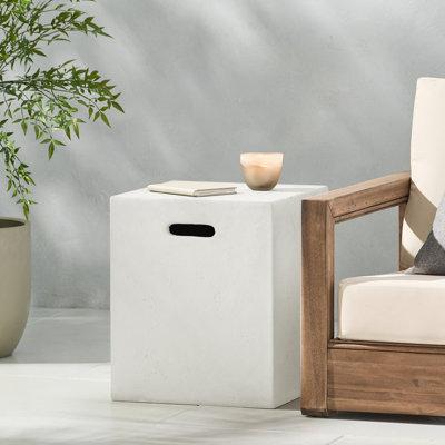 Support de réservoir 16 x 20 pouces / table d'appoint, blanc