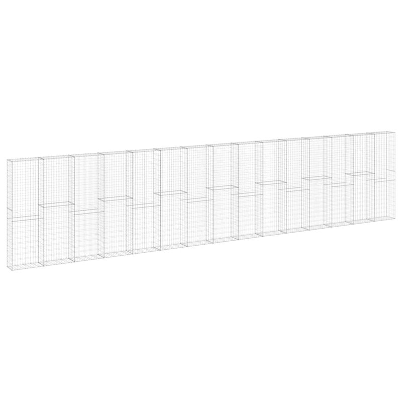 Panier en gabion avec couvercle Vidaxl