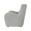 Fauteuil d'appoint pivotant en tissu de couleur zinc (fauteuil d'appoint)