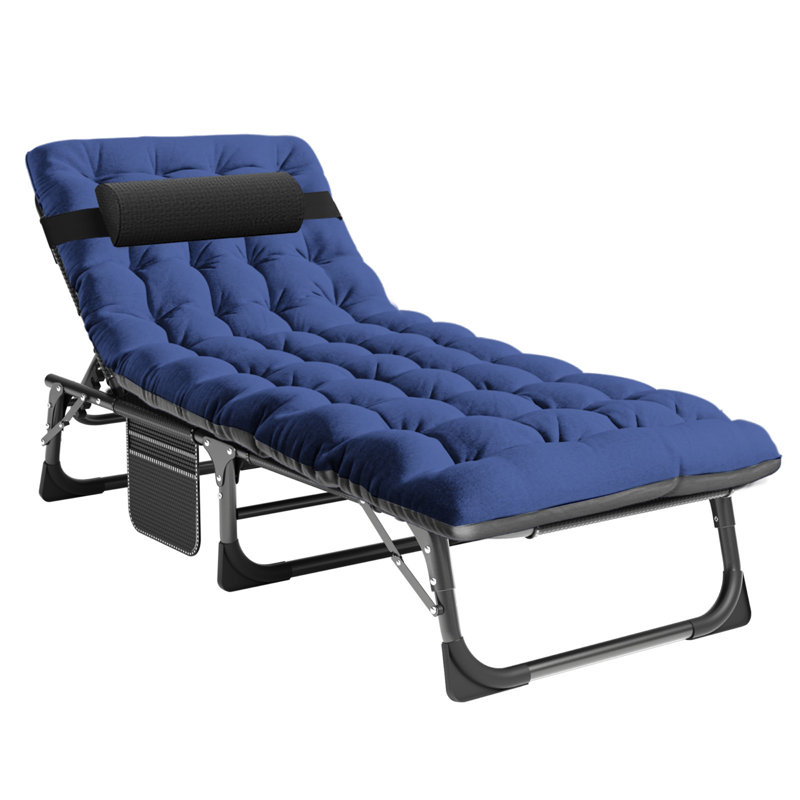 Folding Tri-Fold Guest Bed – Portable & Lightweight Folding Bed with Removable Mattress, 200kg Capacity – Grey or Blue – Ideal for Dorms, Offices, Camping & Home