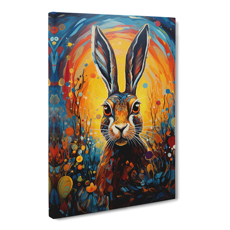 Hare Expressionism No.3 - Print, 50cm H x 35cm W x 3cm D