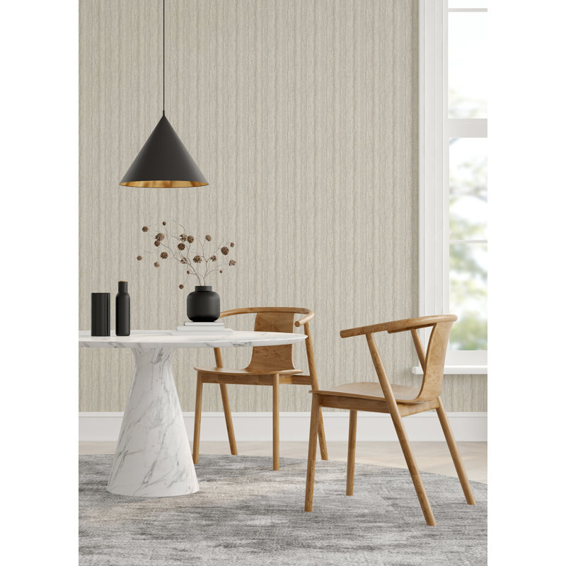 Rouleau de papier peint L 27 pi x l 27 po Maclean, Gris clair