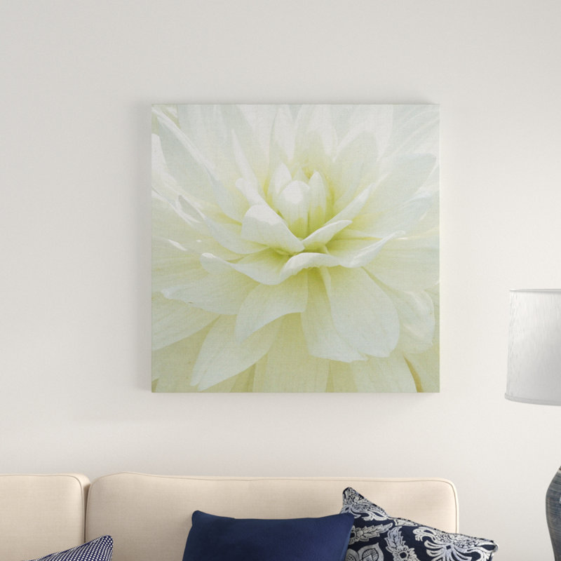 " White Blossom I " by Mary Campanga, 20" H x 20" W x 1.5" D