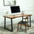 Walnut Rectangular Solid Wood Writing desk-1193662305