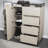 Tickhill 4-Drawer Dresser with Door, LED Lights and Glass Top-905295751