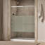 Elate Tall Sliding Shower Door, 75-1/2-In H X 62-1/4 - 65-5/8-In W With Heavy 5/16-In Thick Crystal Clear Glass With Privacy Band-183126227