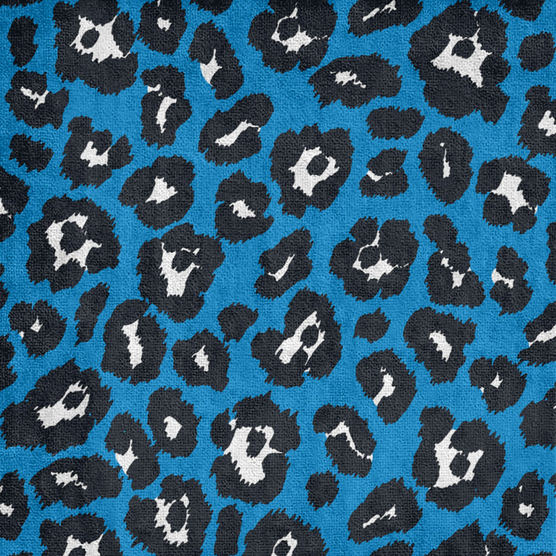 Serviette de bain Garp, Bleu Carolina / blanc / noir, Mélange polyester-coton