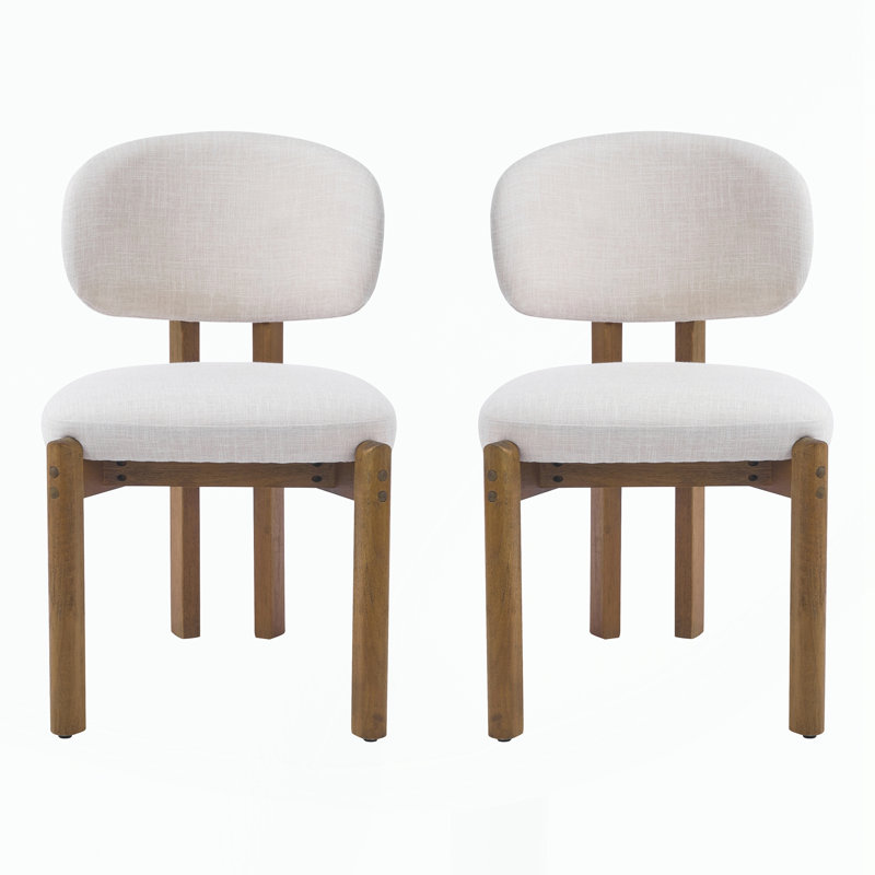 Ensemble de 2 chaises en bois, 2, Noyer
