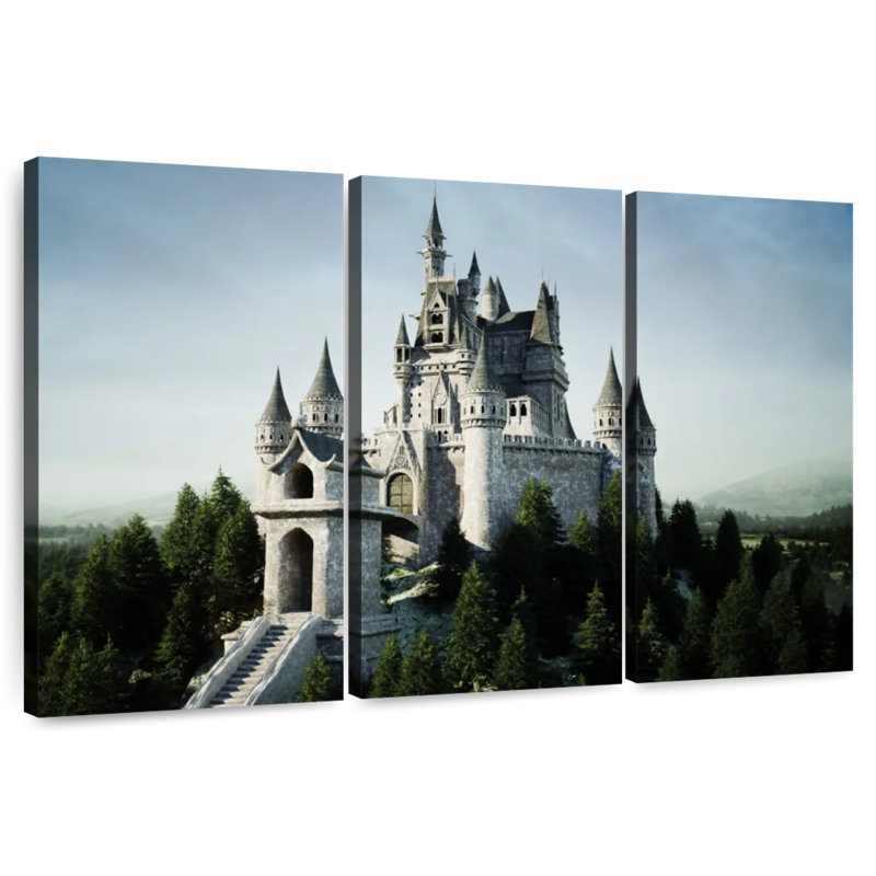 Château de conte de fées Lilie, H 24 po x l 38 po