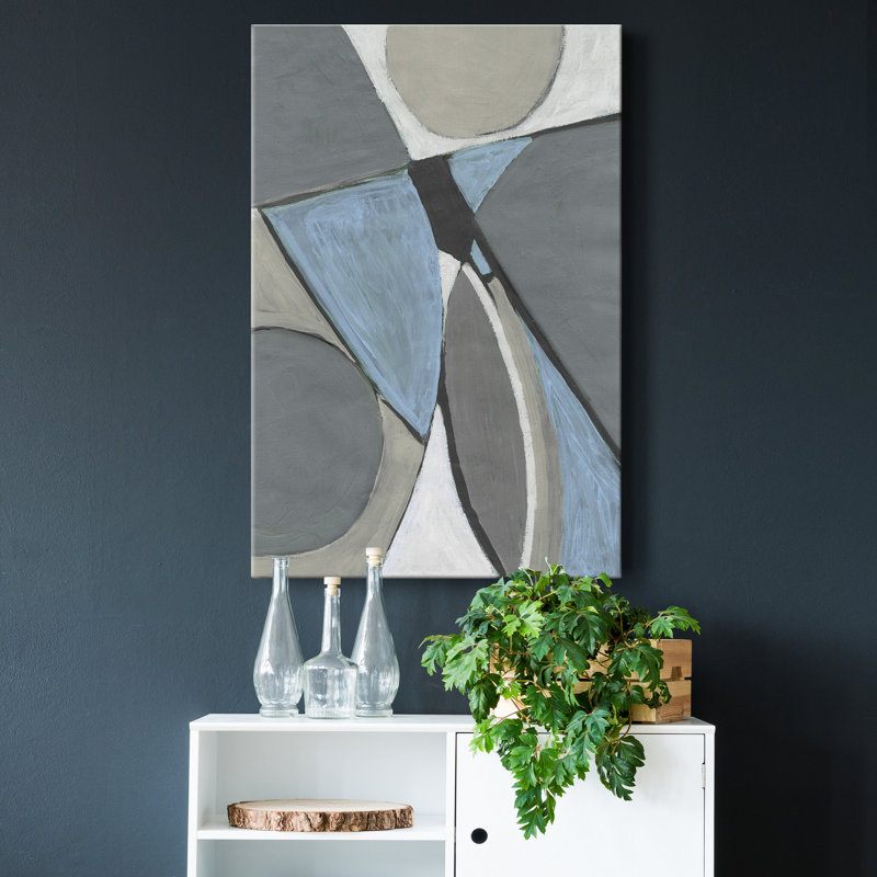 Millenium II - impression, H 27 po x l 18 po x P 1 po, Toile tendue, Pas de tapis