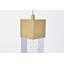 Luminaire suspendu rectangulaire unique à 1 lumière DEL Gonvick-789897978