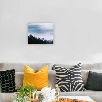 Art mural sur toile 12 "x 16" Snow Mountains