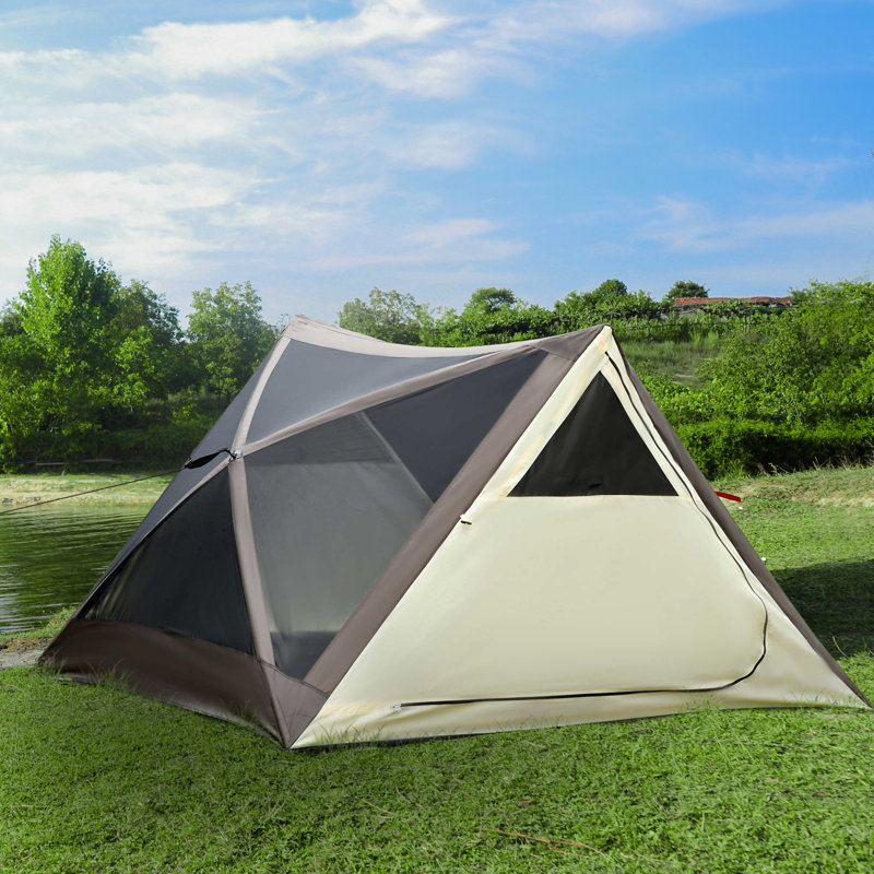 Tente de camping avec 2 ou 3 personnes Outsunny