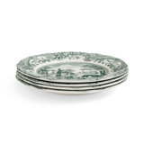 Heritage Green Italian 6.5" Bread & Butter Plates, Set of 4