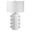 Izzey 26.75" H Sculptural Orb Ceramic Table Lamp with Drum Shade-323435561