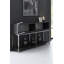 Console industrielle moderne, anthracite et argent, 59,1 po x 31,5 po x 11,8 po | 100% panneau de particules enduit de mélamine, épaisseur: 0,7 pouce | Pieds robustes en métal, parfaits pour le vestibule, le salon et le bureau-353465505-353465506