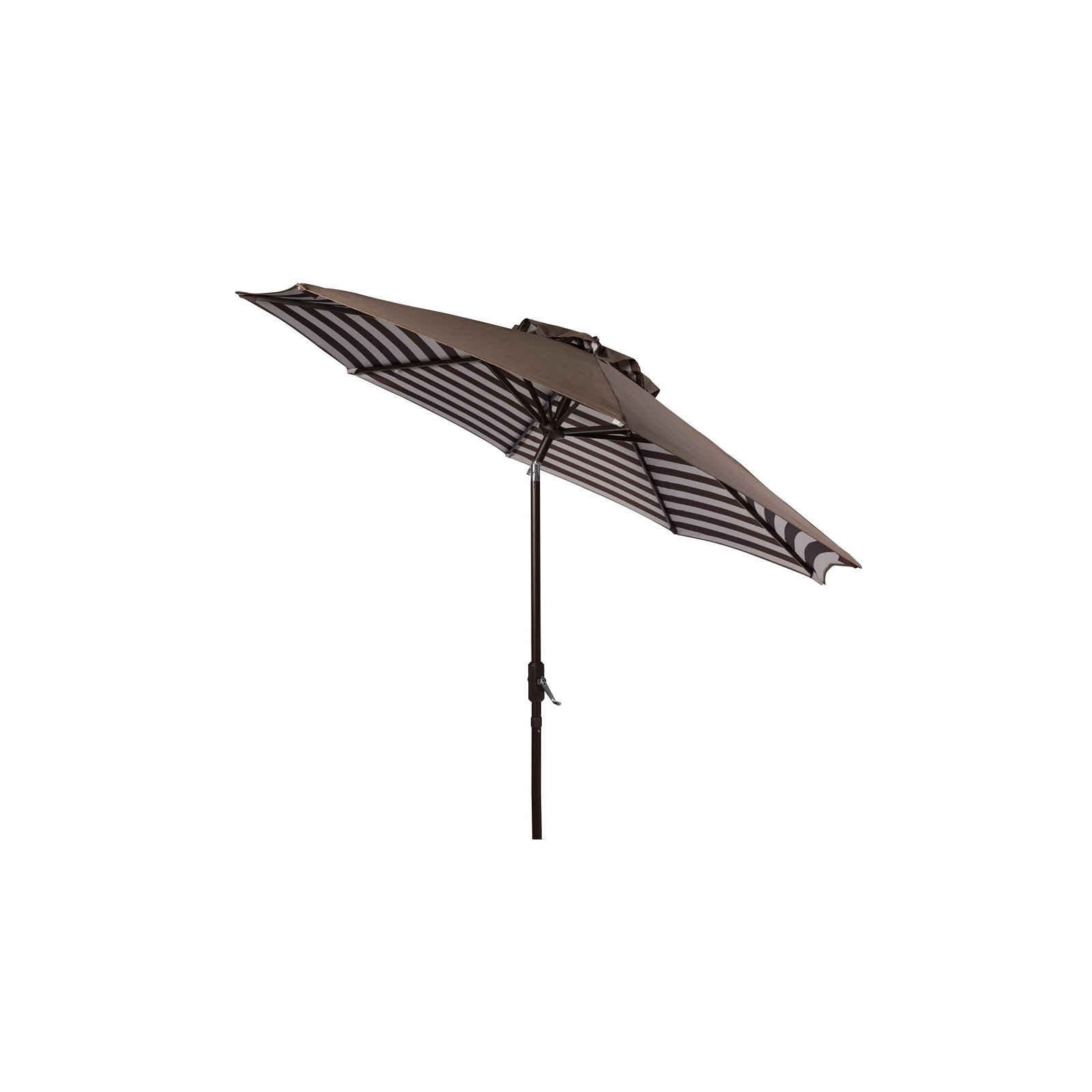 Asla 100.8'' Outdoor Umbrella, Brown/White