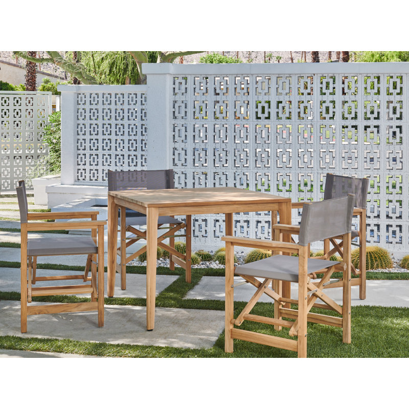 Folding Director Chair, Taupe