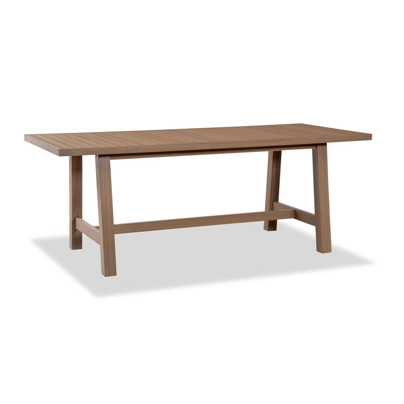 Solid Wood Rectangular Patio Dining Table