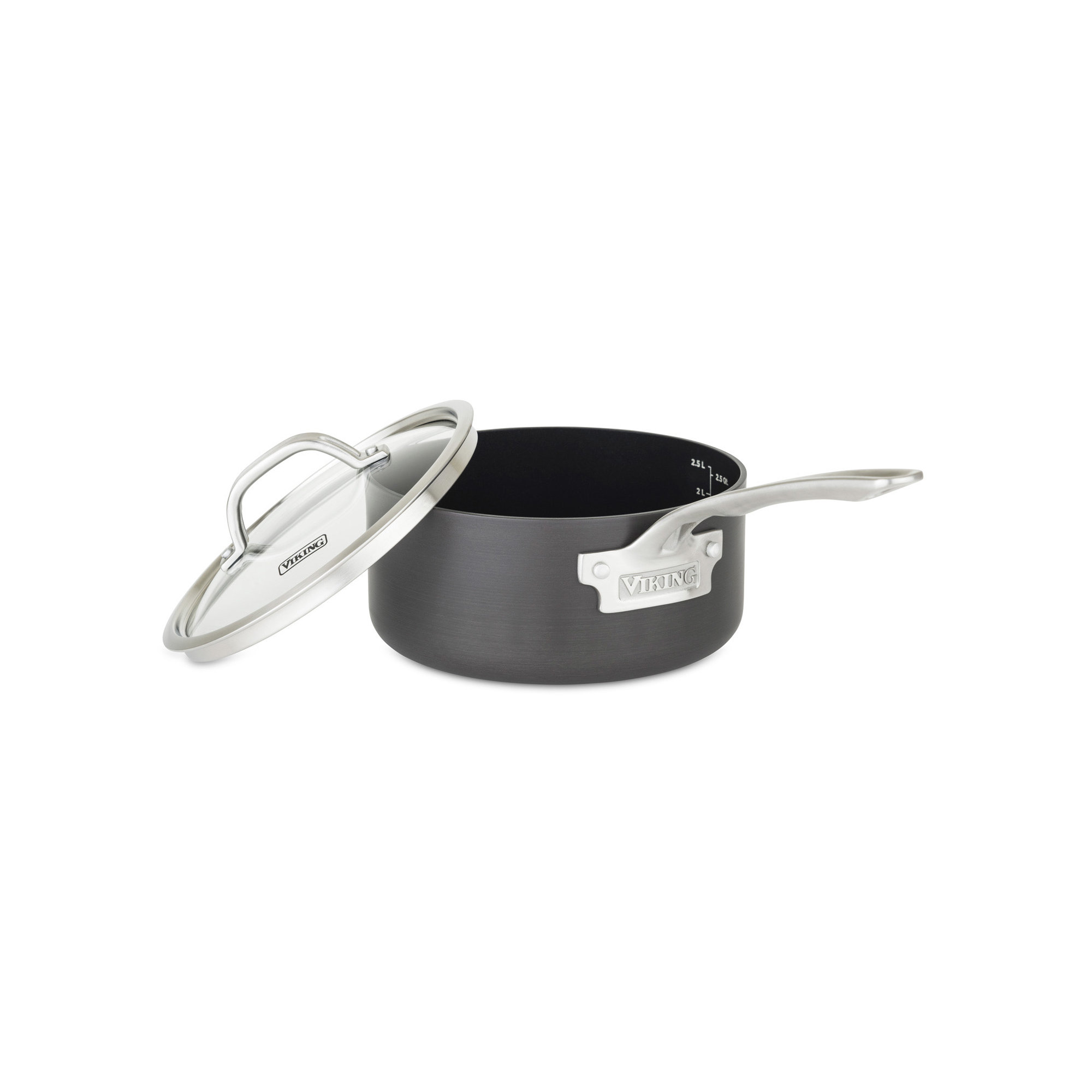 Viking Hard Anodized Nonstick Saucepan with Lid, 3 qt.