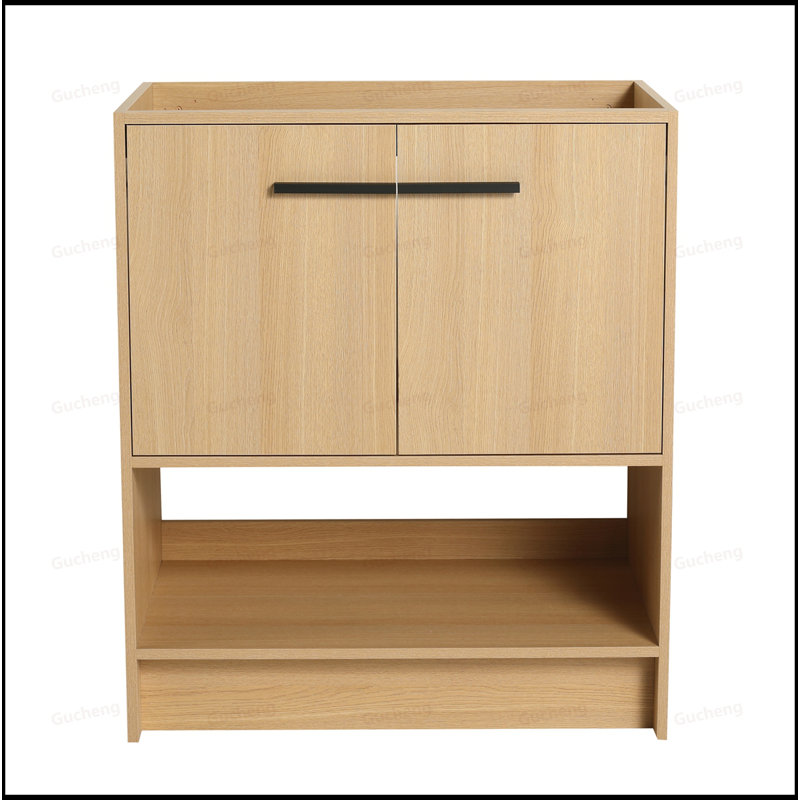 30"Bathroom Vanity Excluding Sink, Oak, 29"