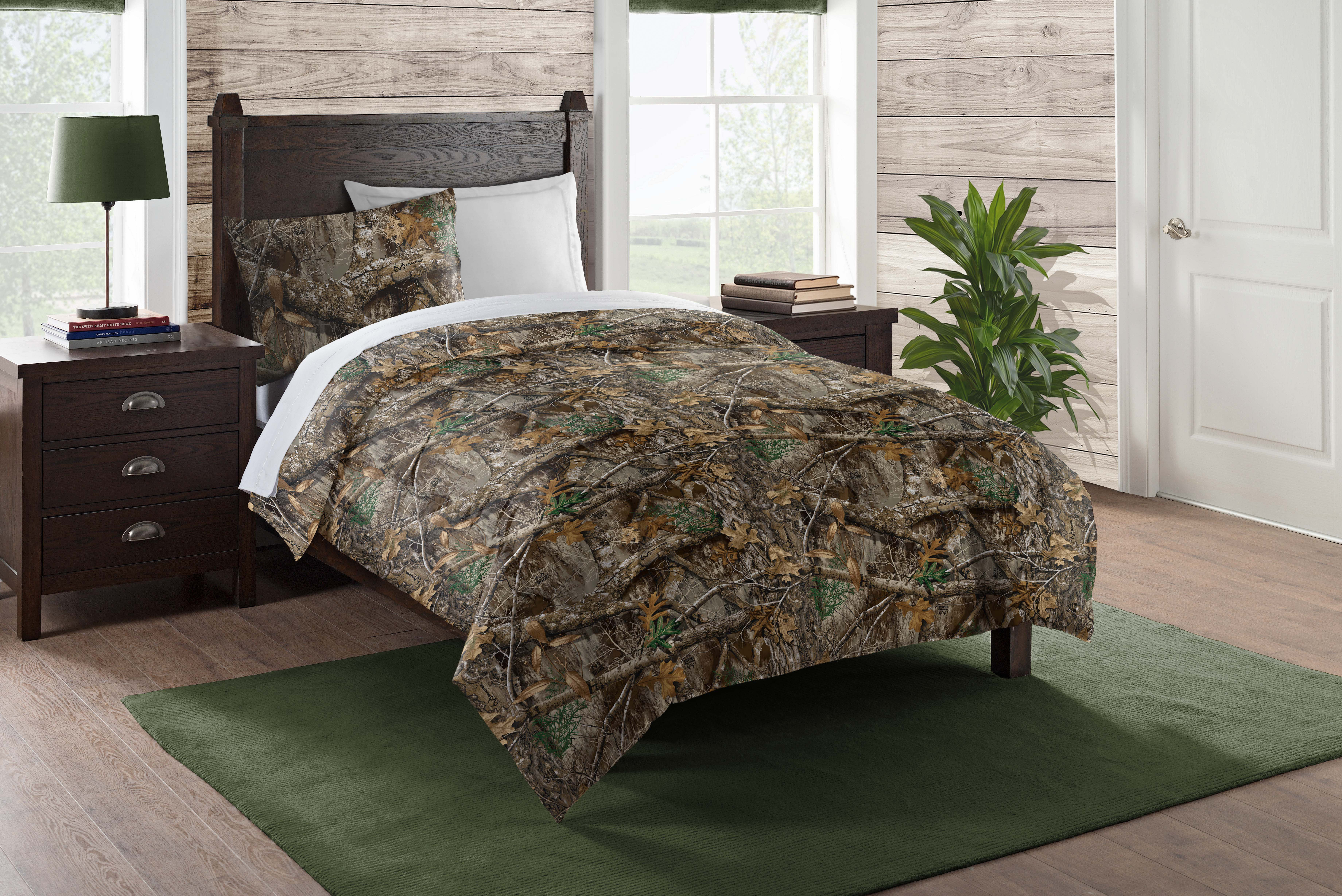 Northwest Realtree Edge 4-Piece King Sheet Set - Camo Leaf Print, 100% Polyester - View #8