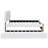 White Upholstered Full Bed With Trundle-1320683173-1320683175