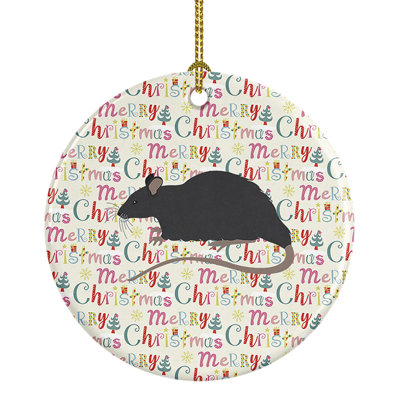2.8'' Ceramic Animals Hanging Figurine Ornament
