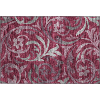 Premium Machine Washable Prisco Garnet Rug