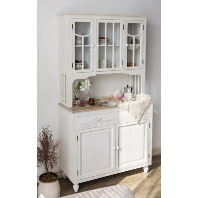 French Vintage Country Multifunctional Storage Food Cabinet by Red Barrel Studio