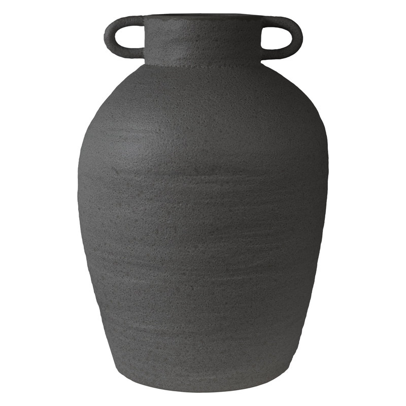 Vase de table en grès Dorsay, Noir
