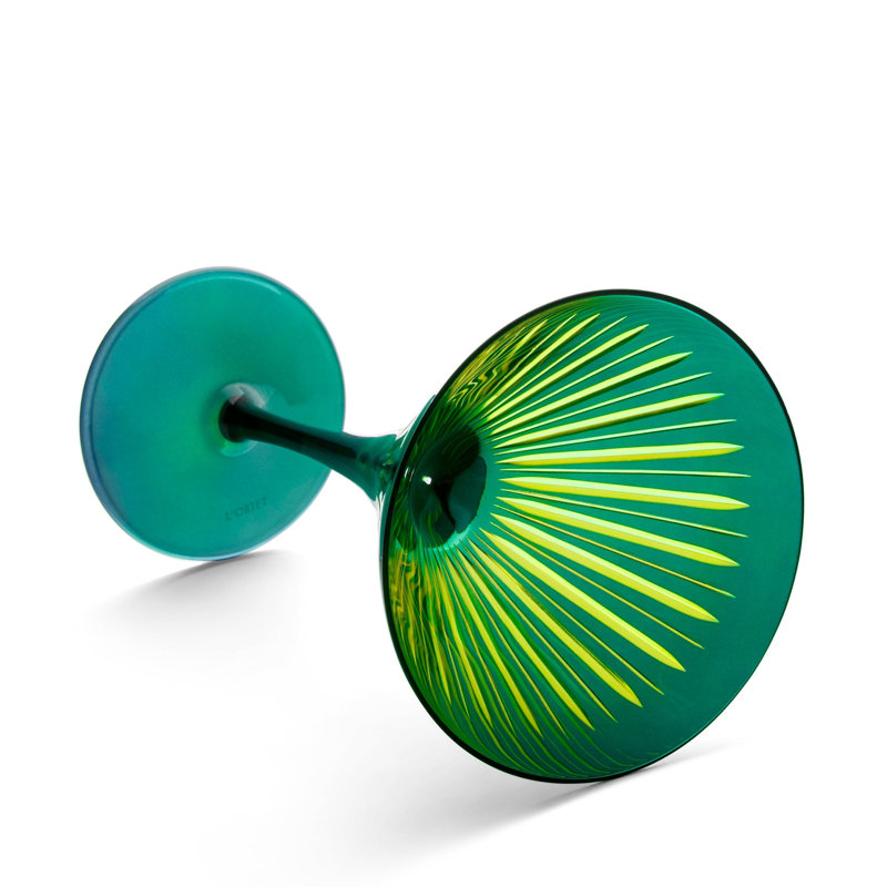 Prism Martini Glasses, Green