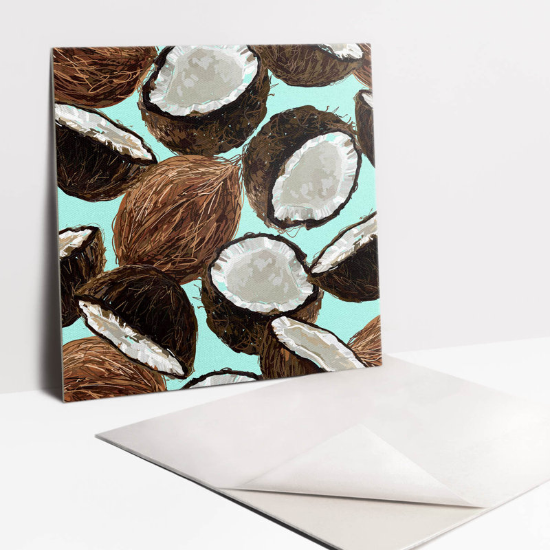 Aundria 30 x 30 cm PVC Tile in Matte Brown