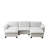 Living Room Furniture Sofa Luxury Couch Four Seater With Two Ottomans Soft Chenille Upholstered U Shape Sofa Beige-292958156-292958159