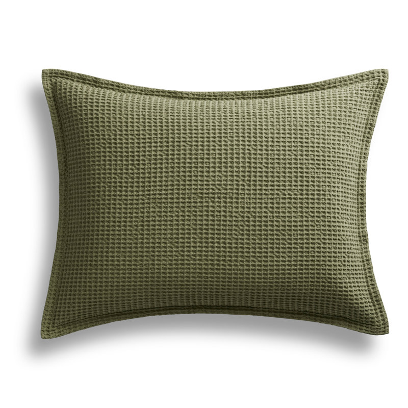 Cascade Duvet Cover Set, Loden Green, King Duvet Cover + 2 King Shams
