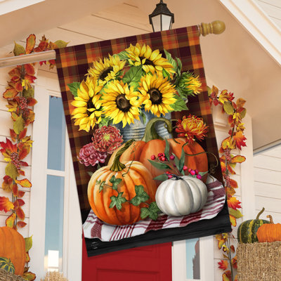 Autumn Arrangement House Flag