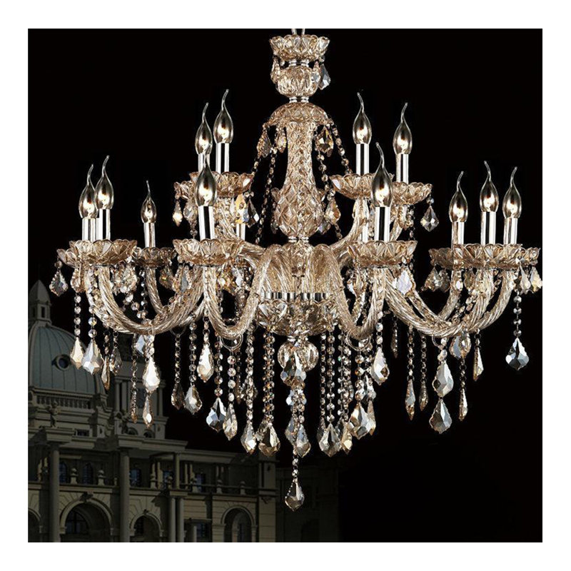 Aldridge Crystal Chandelier, 80cm H x 86cm W x 60cm D