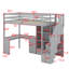 Lit mezzanine simple avec bureau et tiroirs-162865144