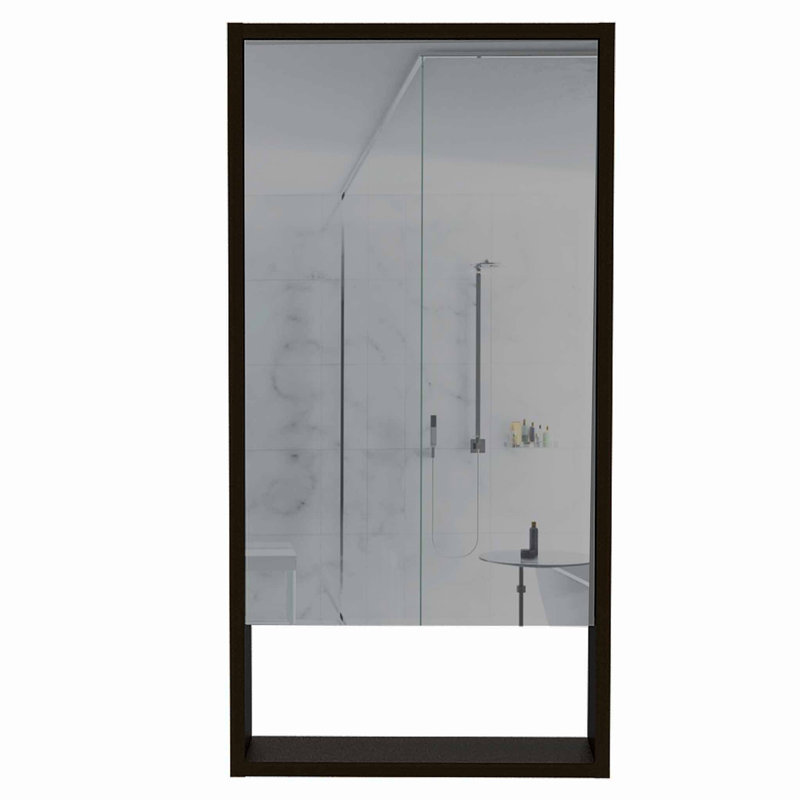 Armoire à pharmacie rectangulaire avec miroir Burlington, Noir