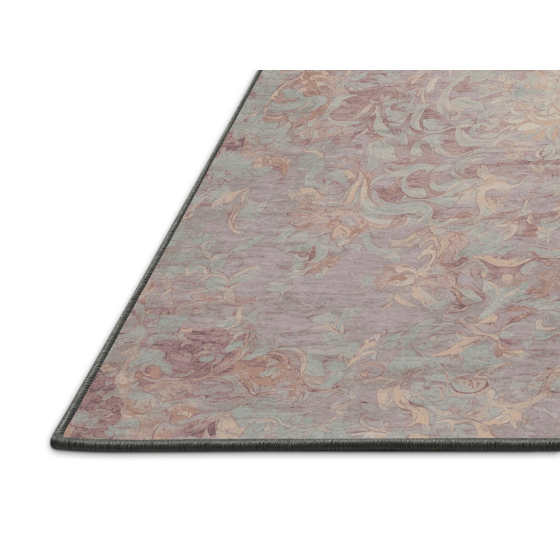 Tapis gris soyeux et moelleux, Carré 6 pi