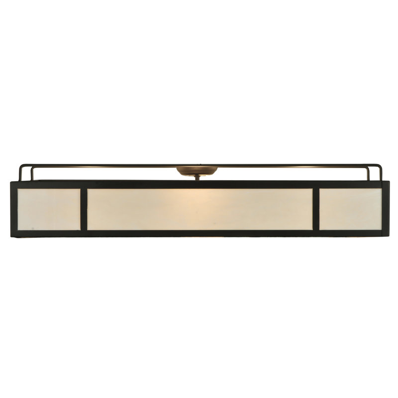 Bronze Globe 6-Light LED Semi Flush Mount for Indoor/Outdoor