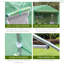 Walk in Polytunnel 447*300*200 cm Metal 1 Piece Walk-in Greenhouse Green with Roll-up Door and Windows-134742549